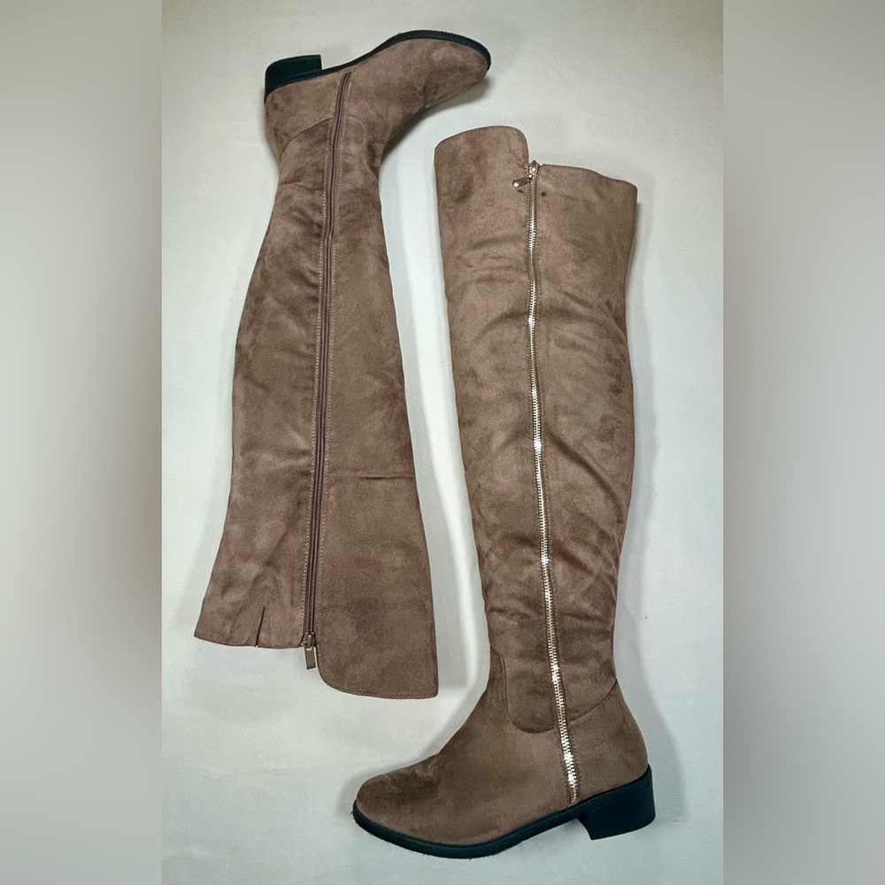 TOP Moda Brown Over the Knee Boots